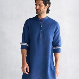 Chandni Chowk Kurta - Navy
