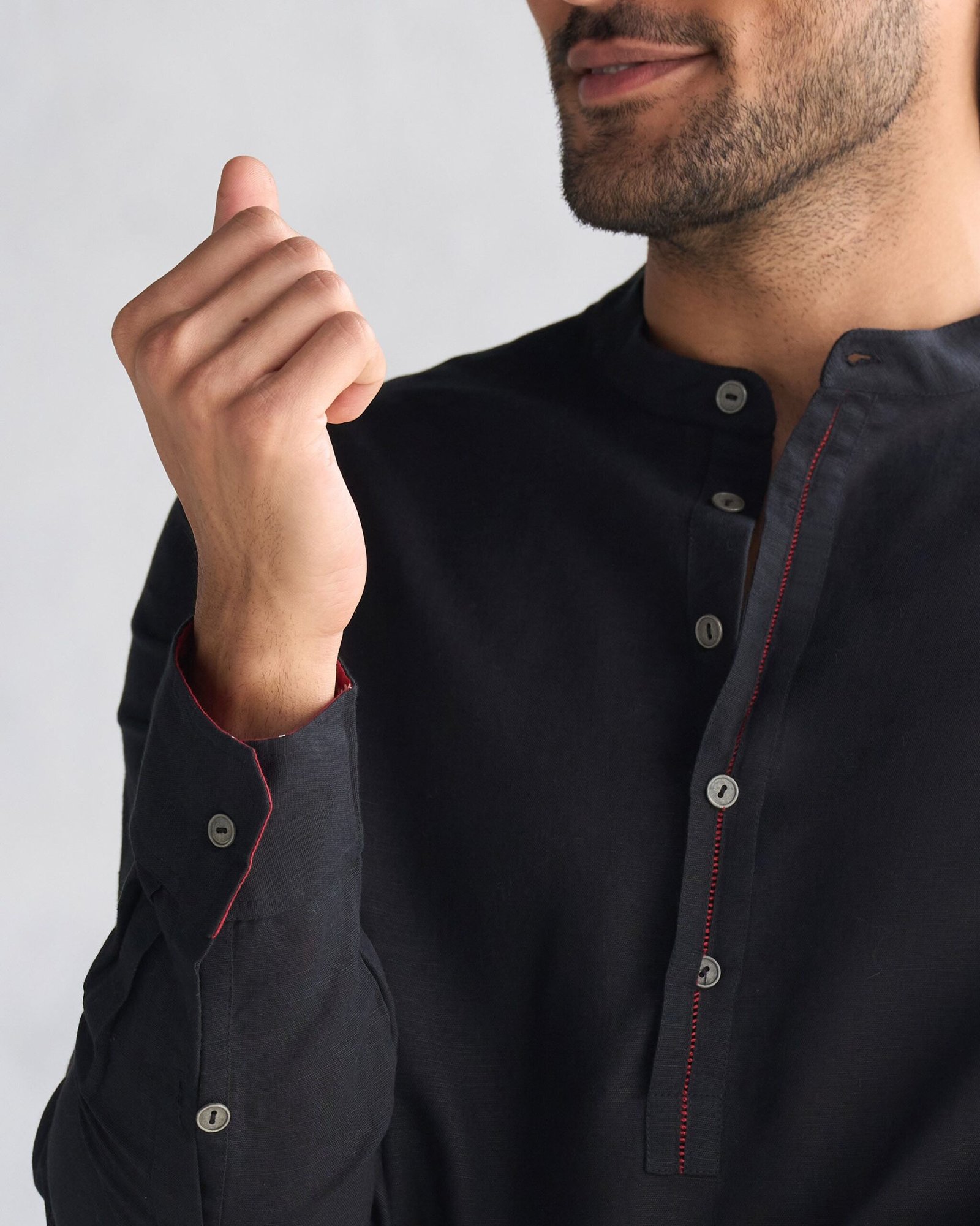 Chandni Chowk Kurta - Black - Image 2