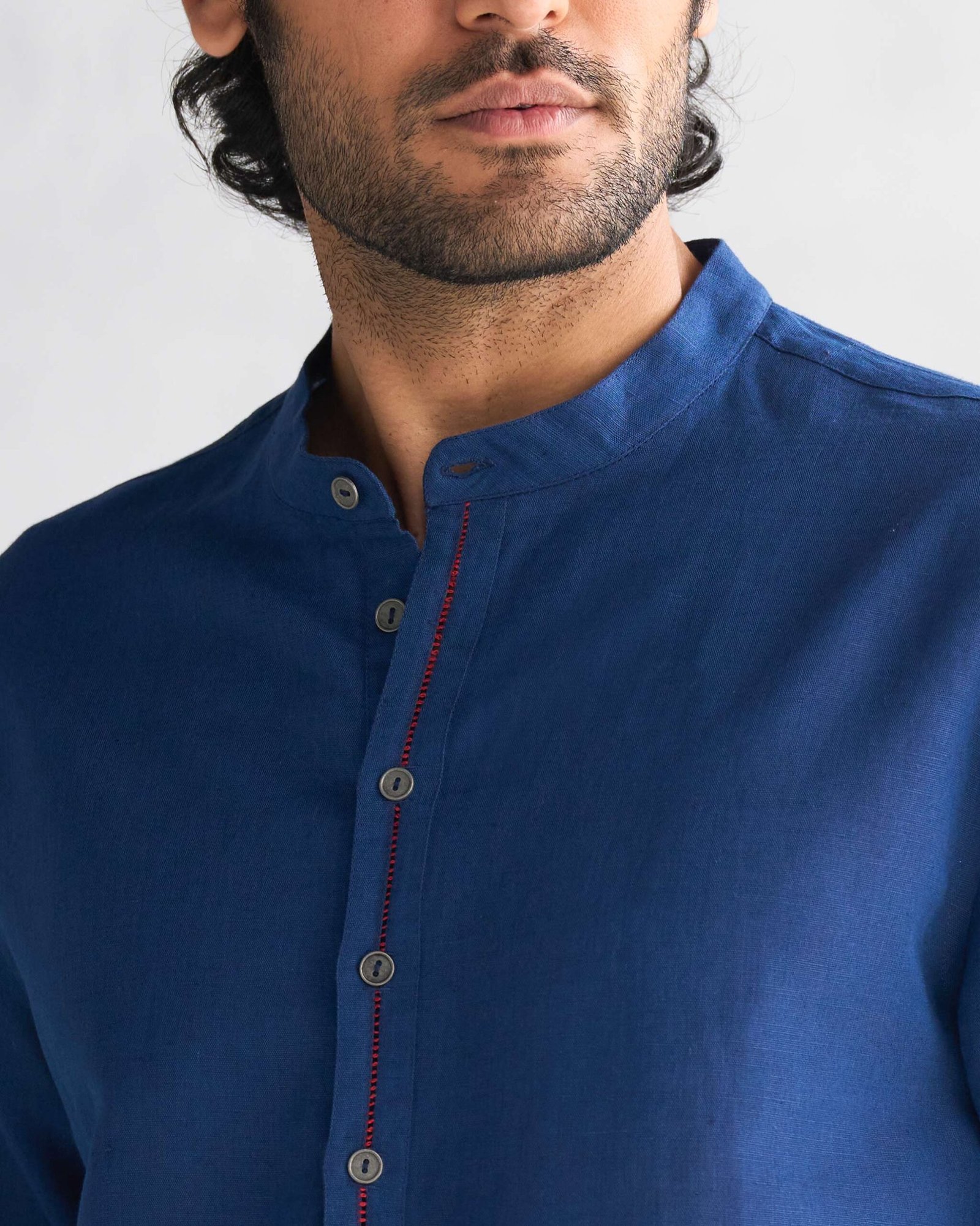 Chandni Chowk Kurta - Navy - Image 3