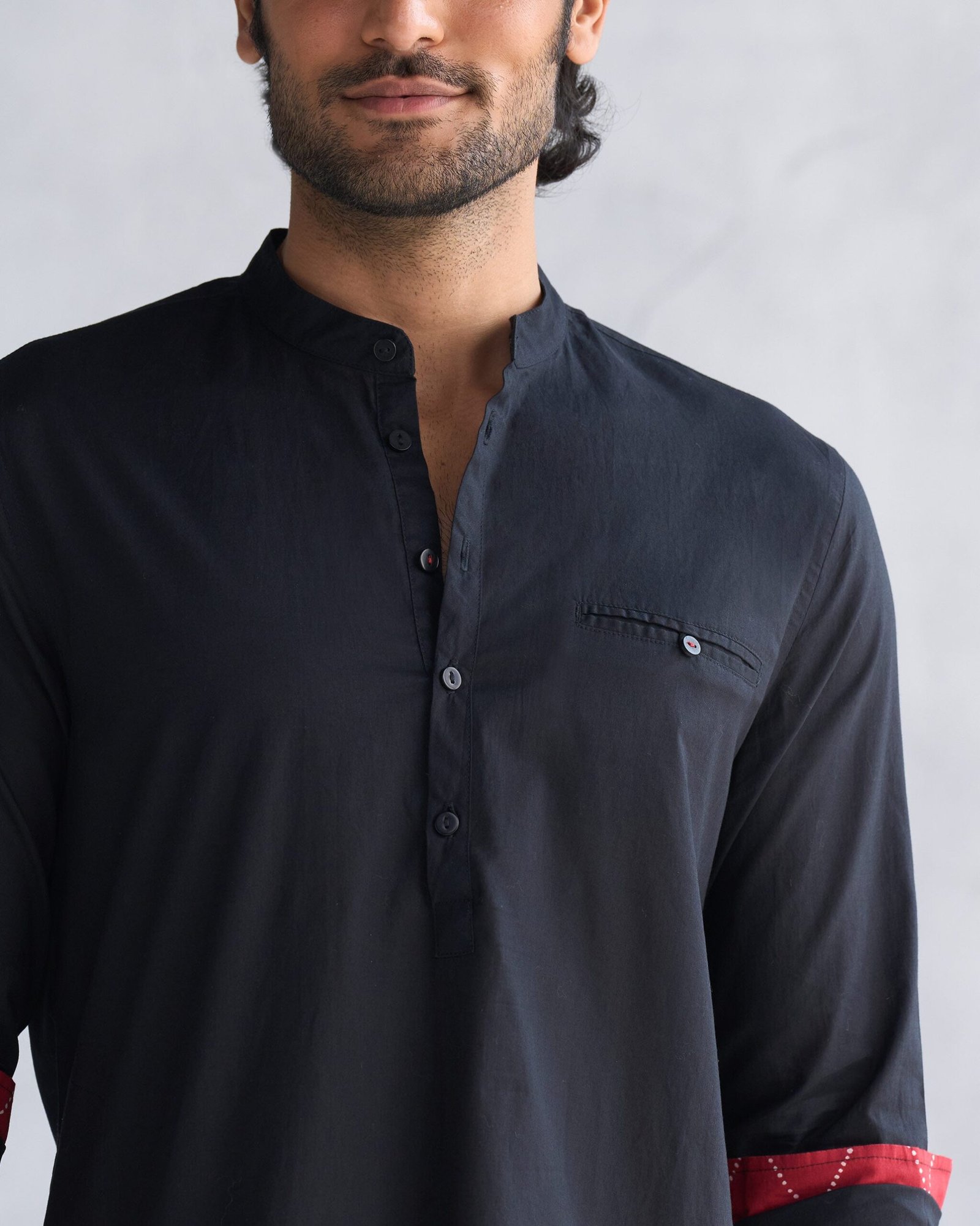Pondicherry Kurta - Black - Image 3