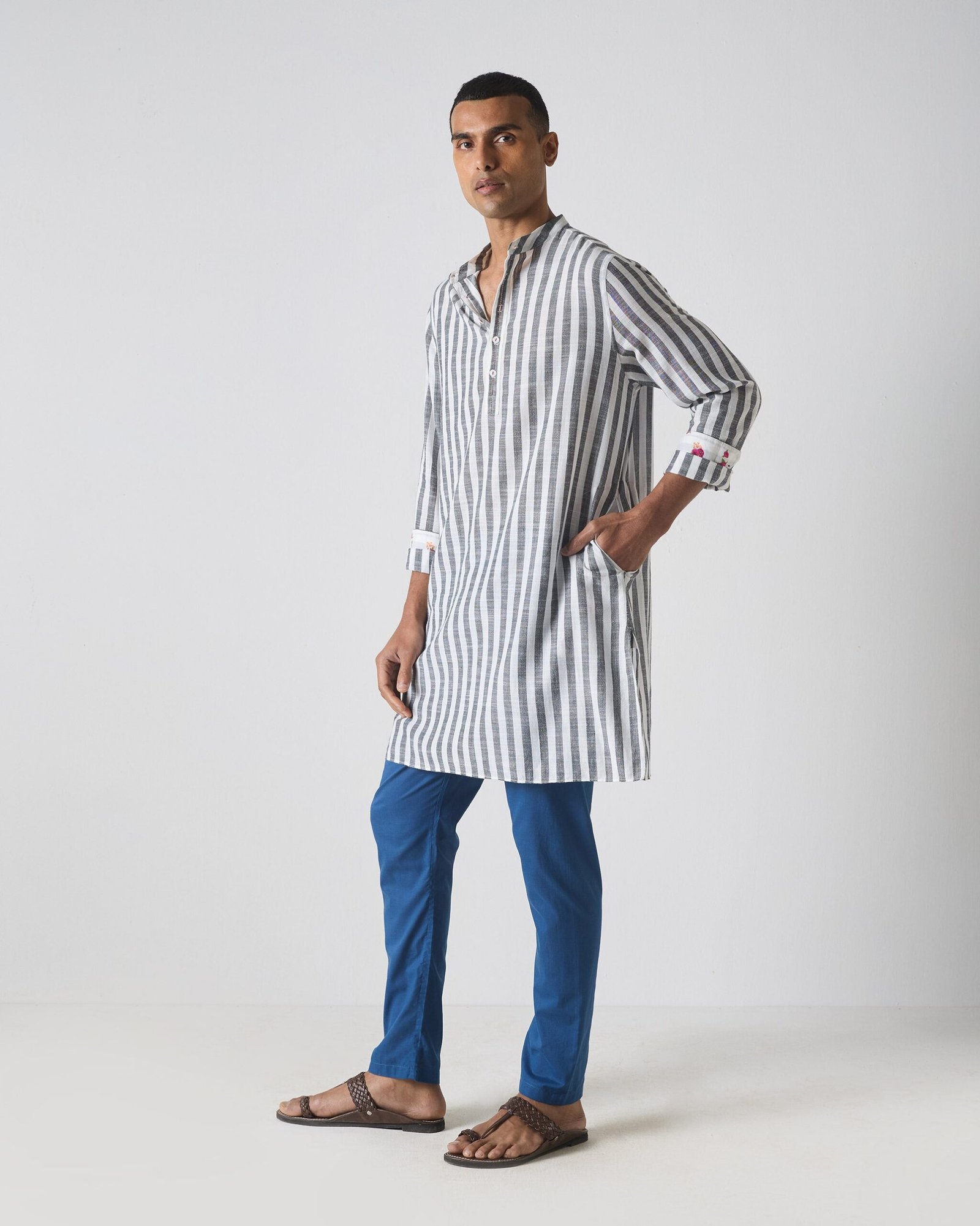 Chandni Chowk - Black & White Stripes - Image 2