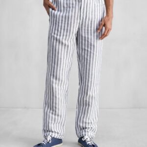 Shillong Jammies - Charcoal & White Stripes