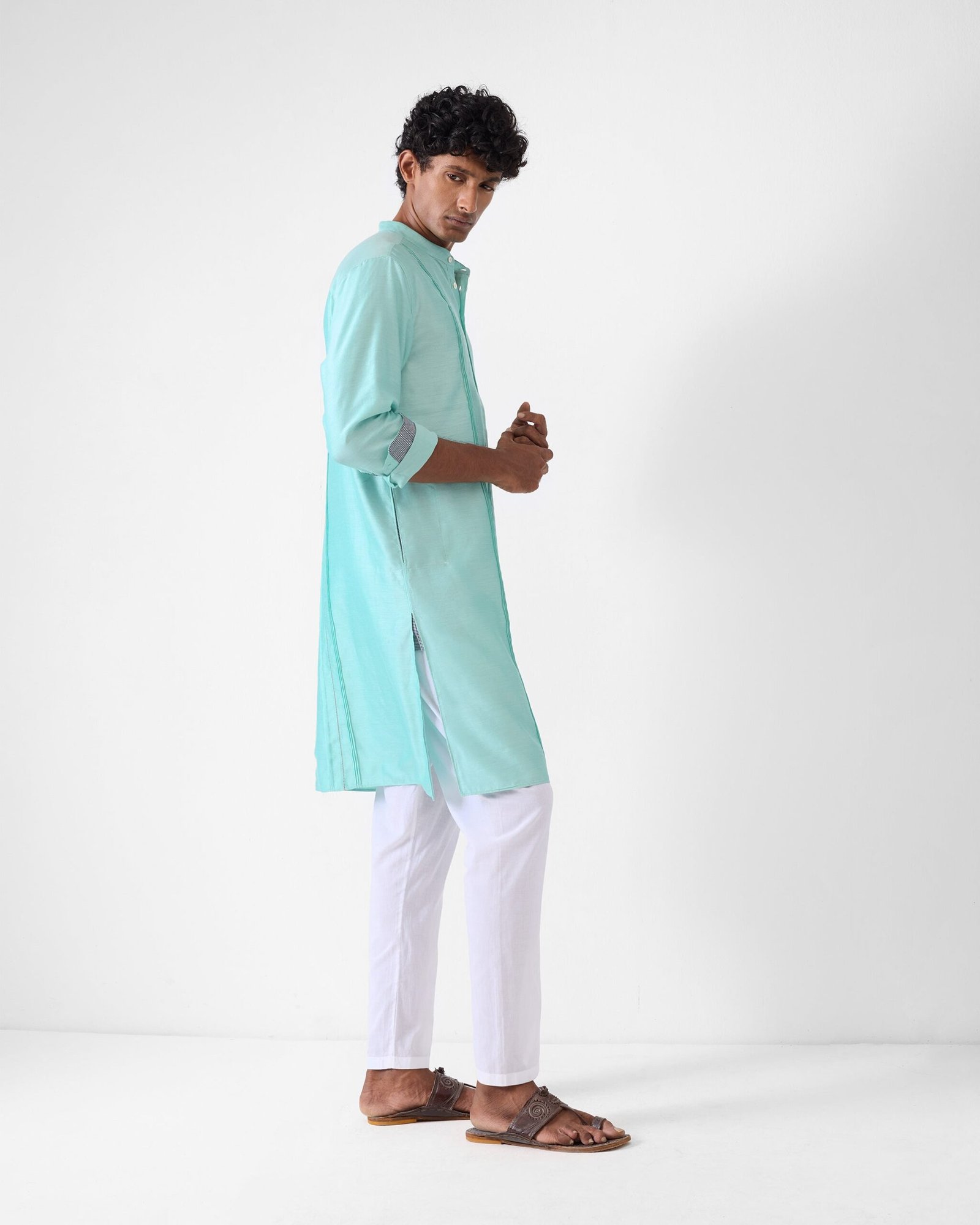 Naaz Kurta – Aqua - Image 4
