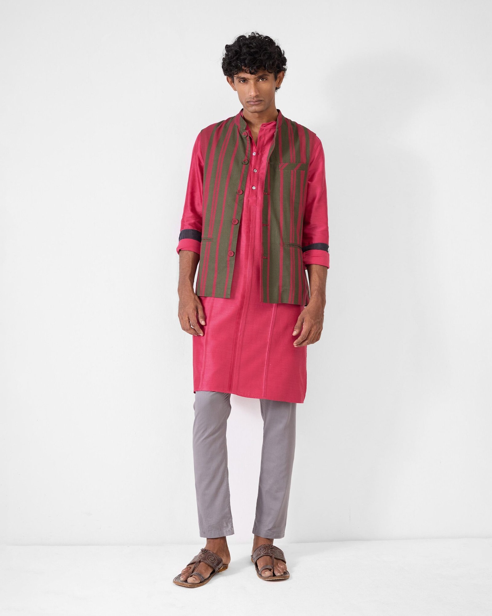Naaz Kurta - Watermelon - Image 8