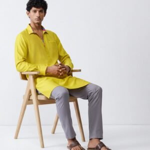 Bouquet Kurta - Chartreuse