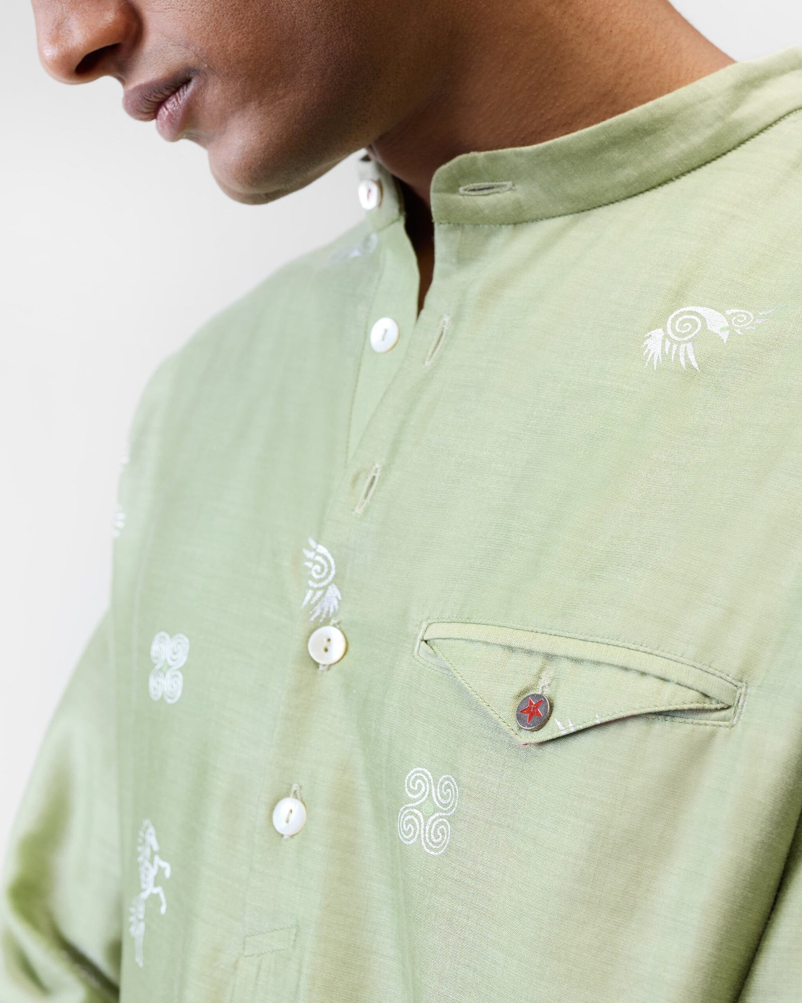 Fort Kurta - Mint Printed - Image 4