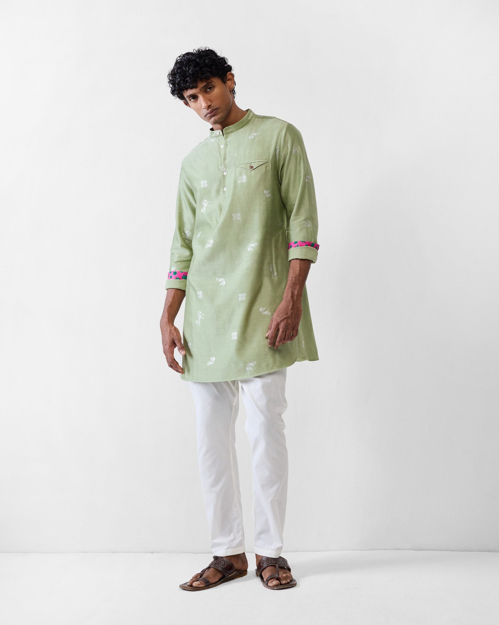 Fort Kurta - Mint Printed - Image 5