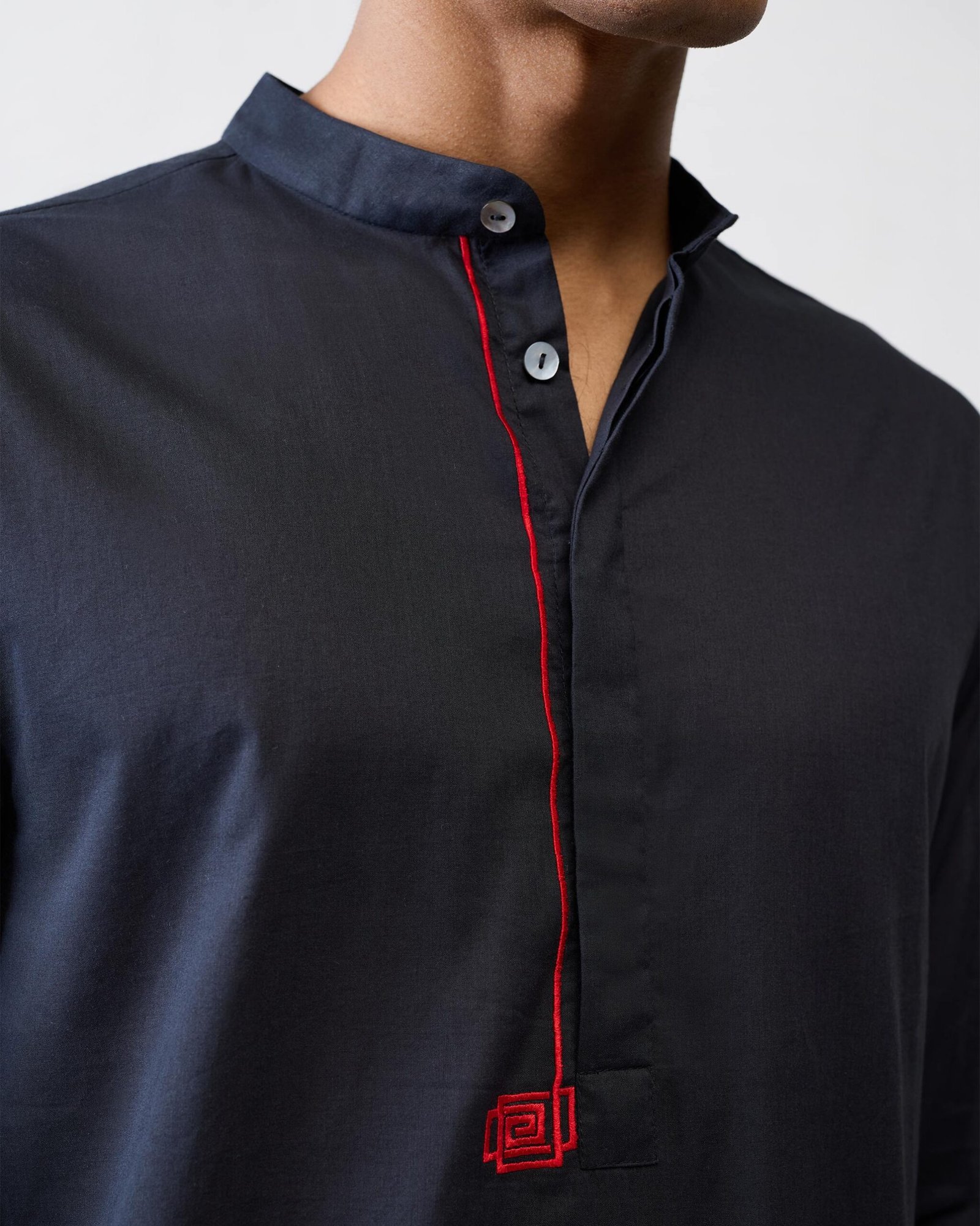 Arrham Kurta - Black Embroidered - Image 5