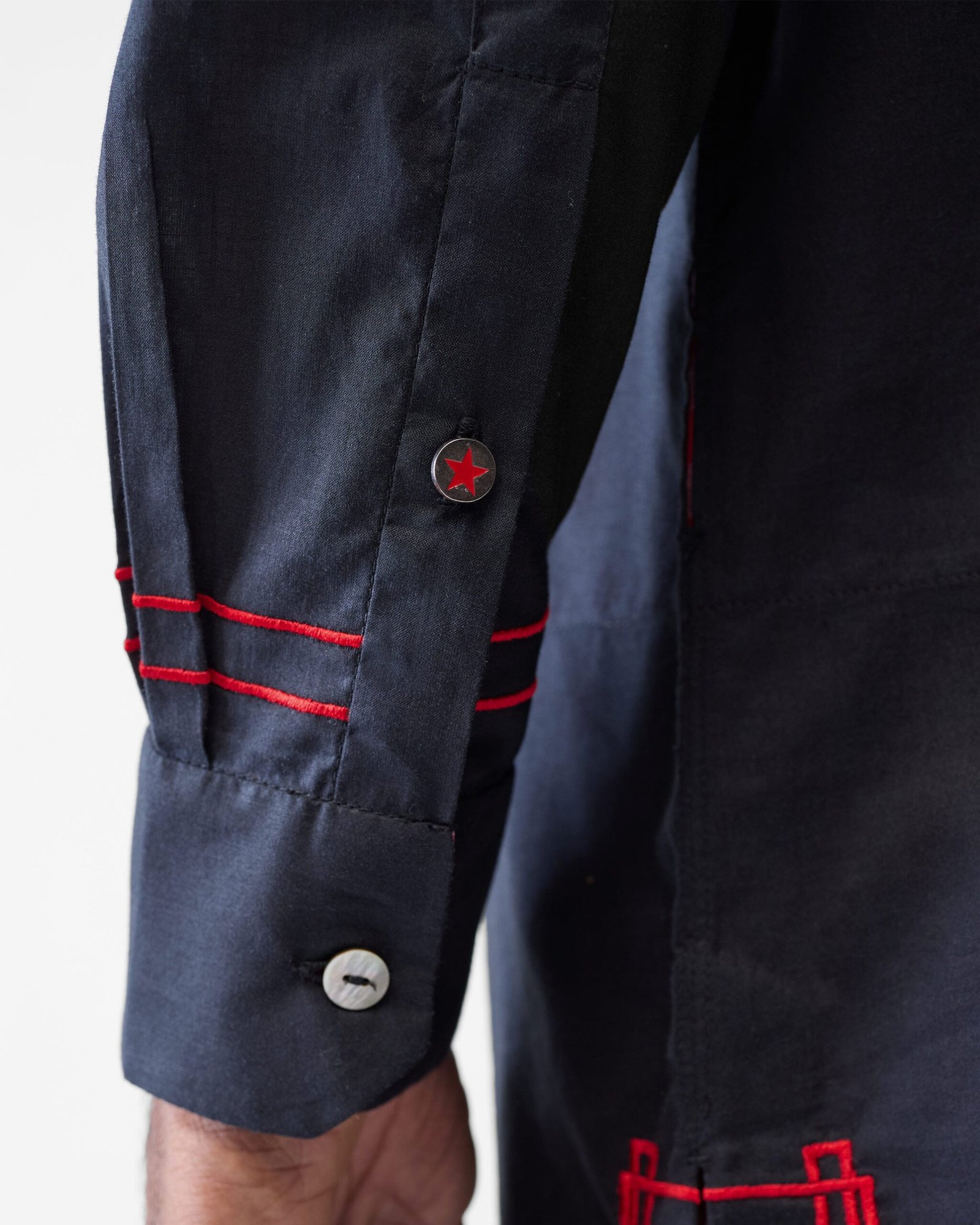 Arrham Kurta - Black Embroidered - Image 9
