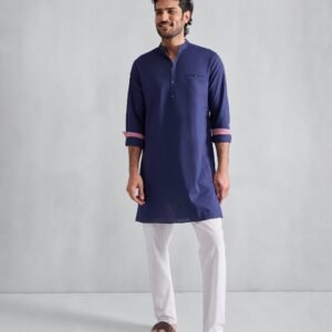 Pondicherry Kurta - Ink Blue