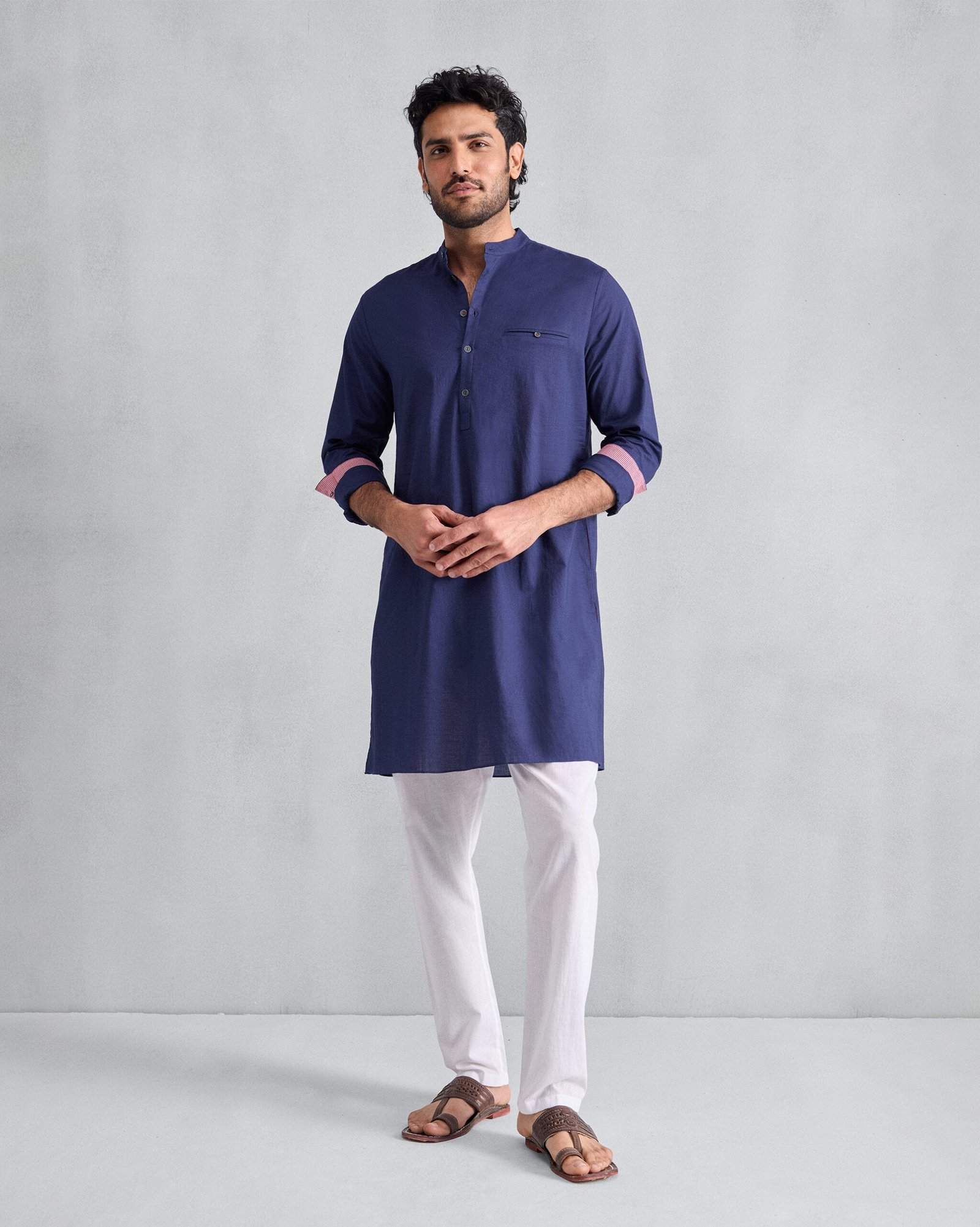 Pondicherry Kurta - Ink Blue - Image 5