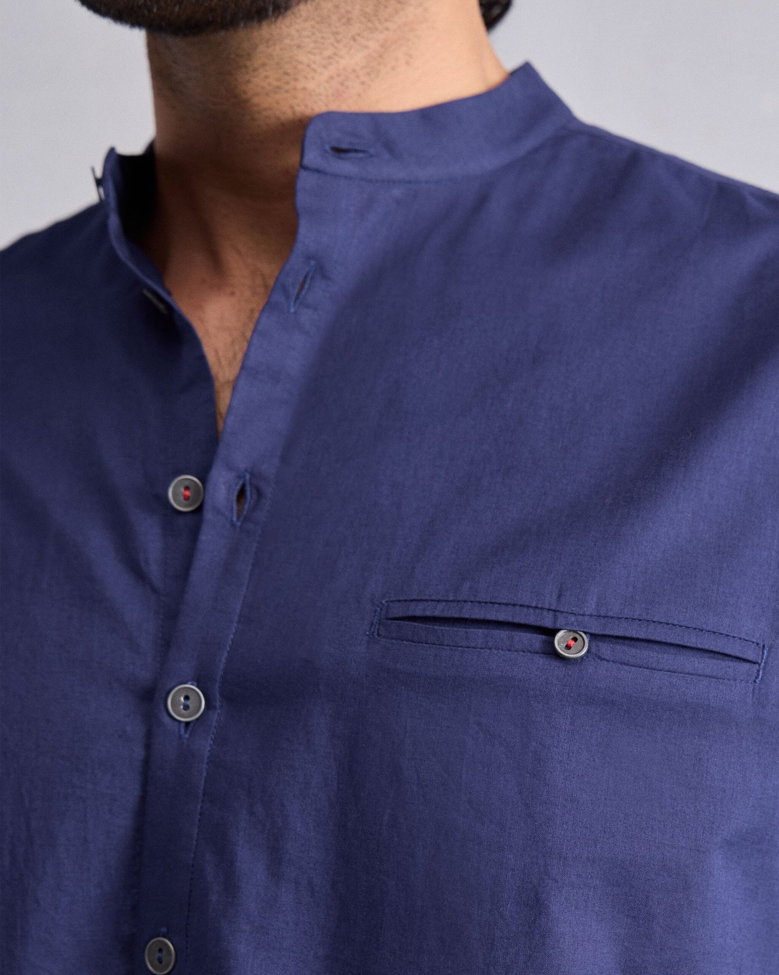 Pondicherry Kurta - Ink Blue - Image 6