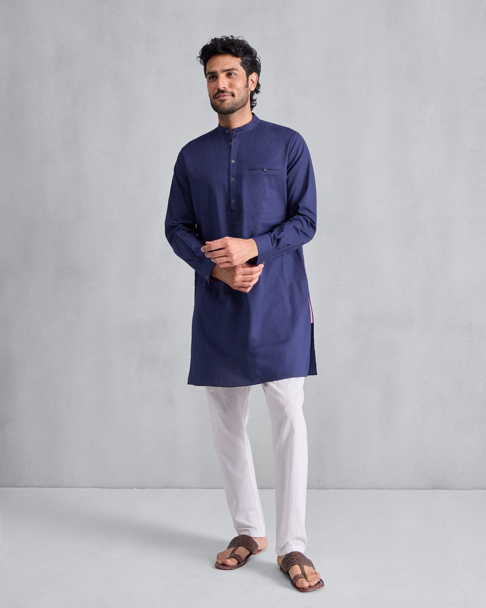 Pondicherry Kurta - Ink Blue - Image 7
