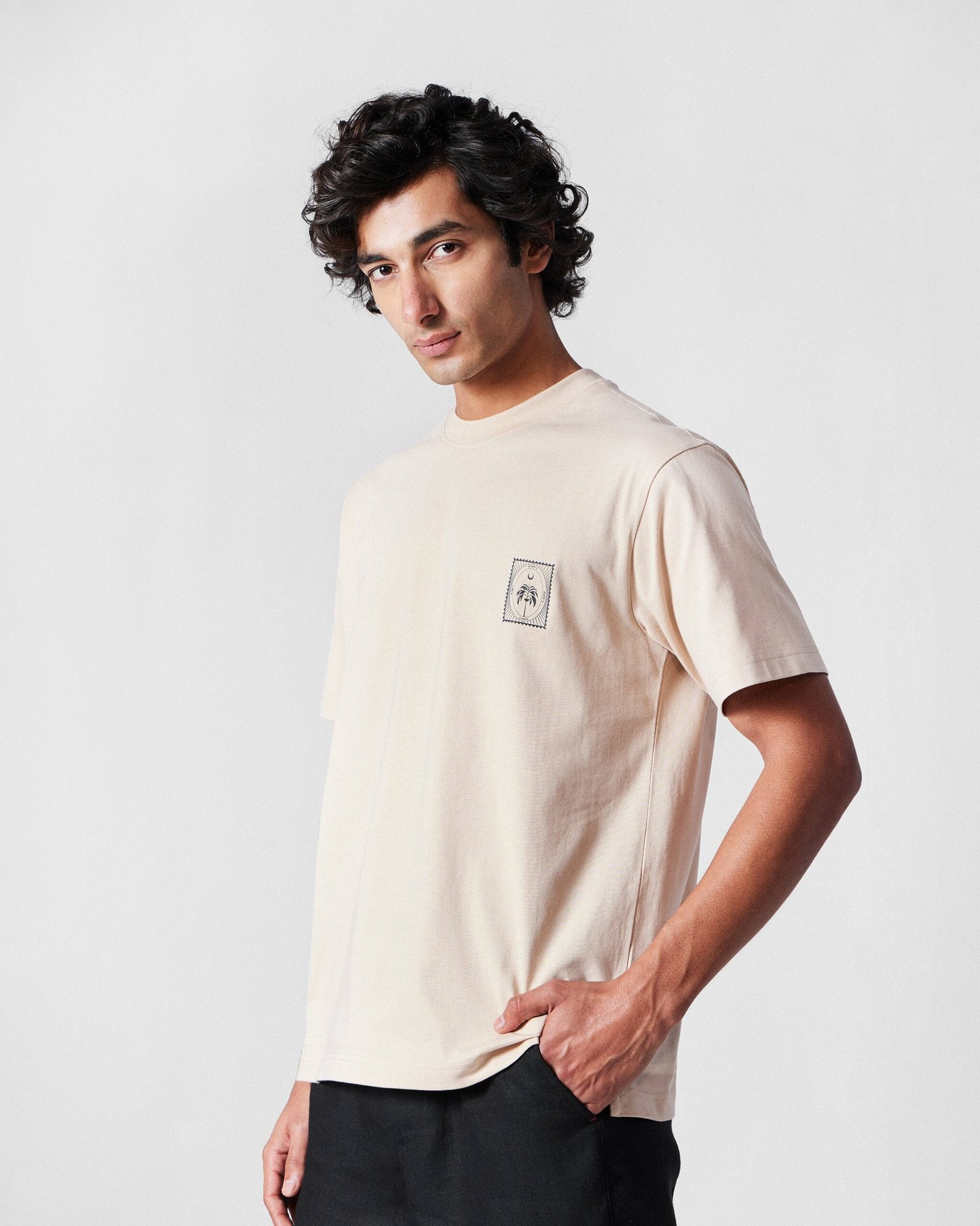 Postal T-Shirt - Beige - Image 3