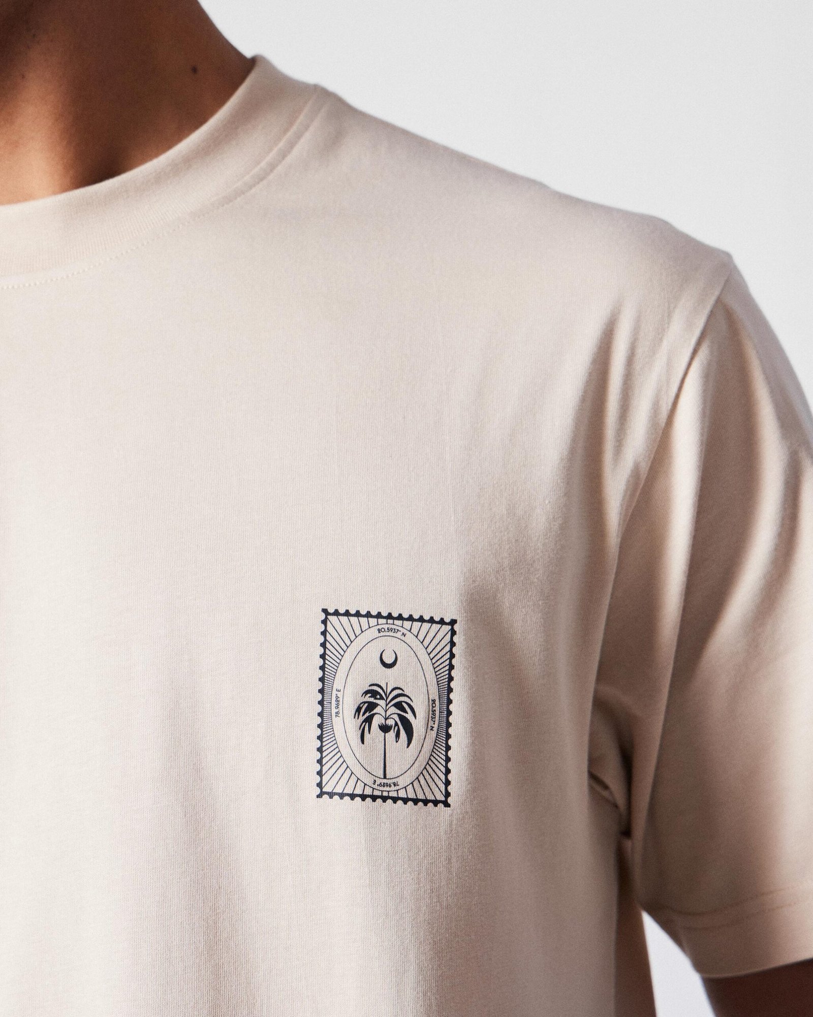 Postal T-Shirt - Beige - Image 5