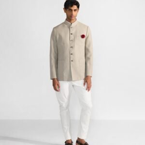 Tahr Bandhgala - Beige