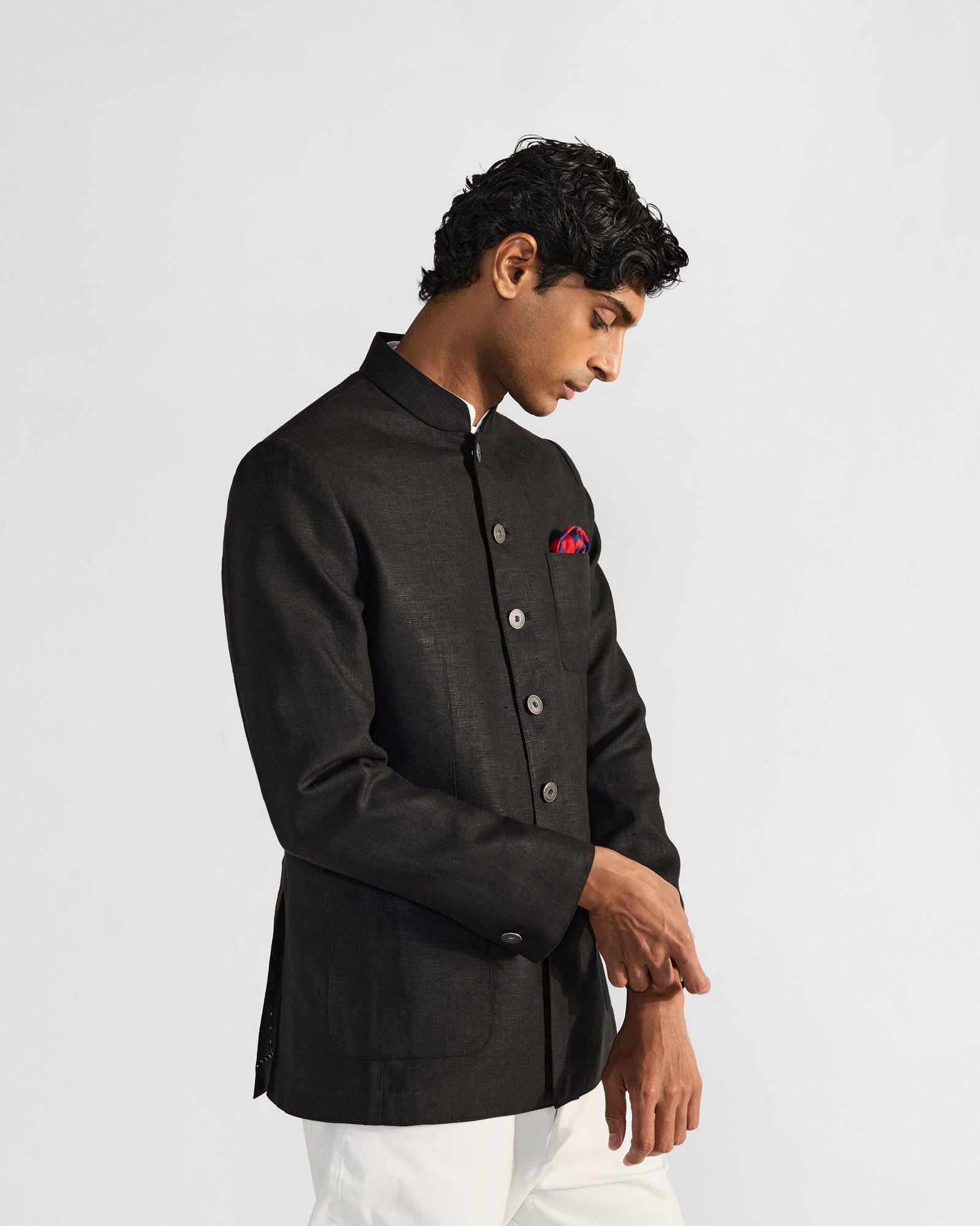 Gaur Bandhgala - Black - Image 4
