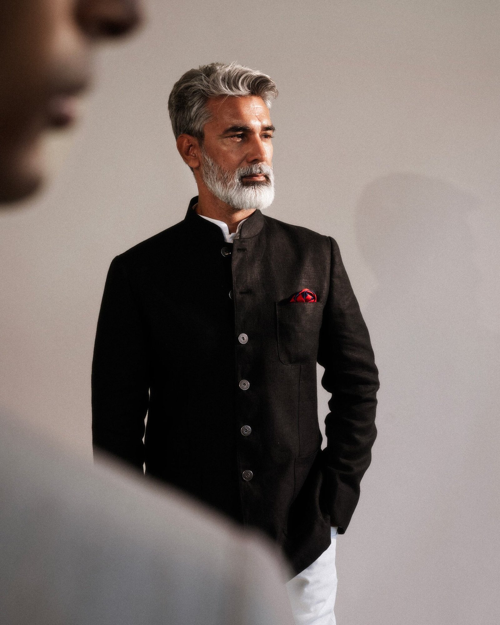 Gaur Bandhgala - Black - Image 2