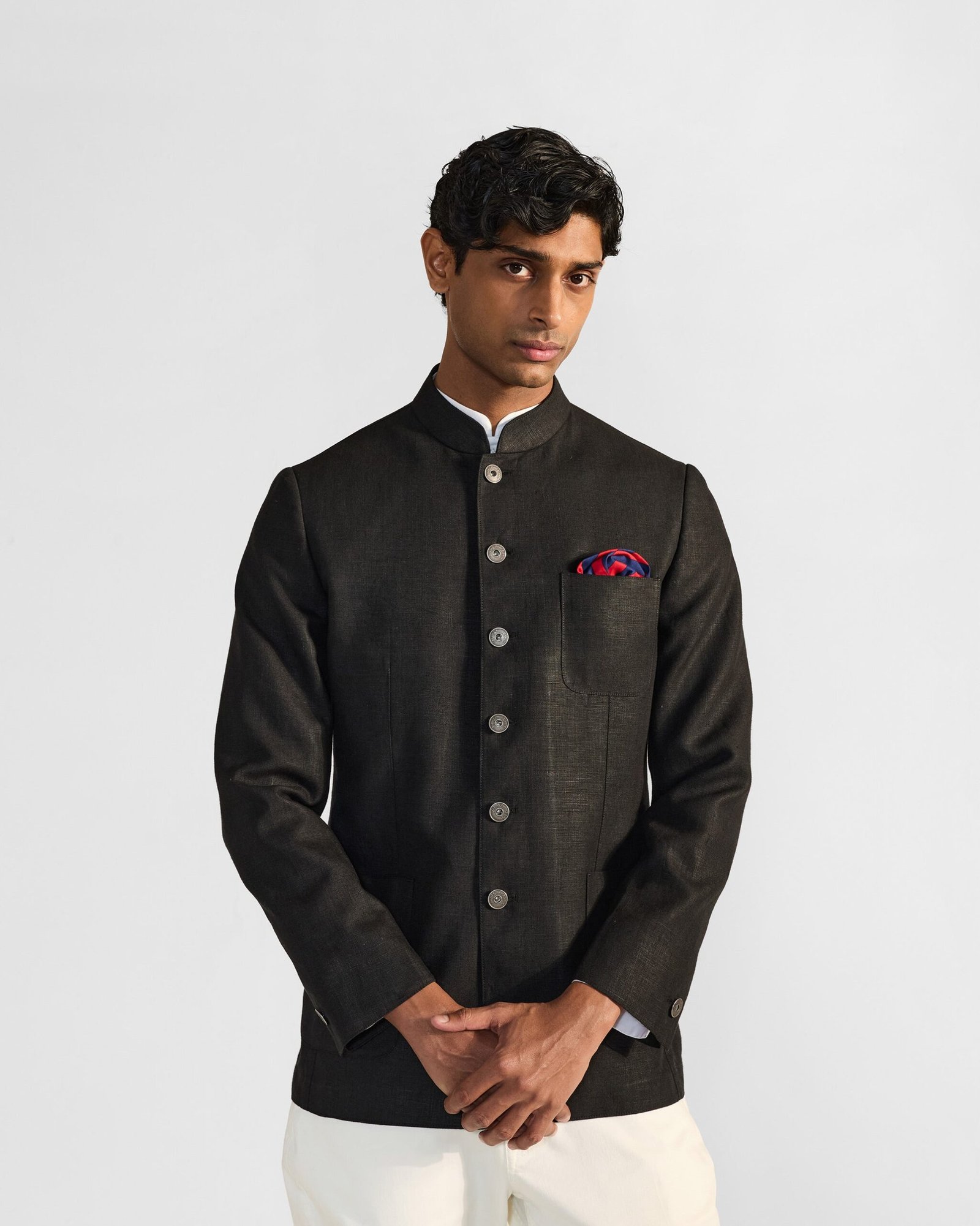 Gaur Bandhgala - Black - Image 6