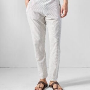 Kurta Pants - Charcoal & White Striped