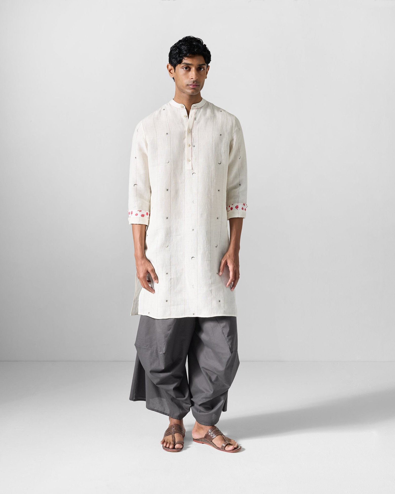 Shaam Kurta - Ivory Embroidered