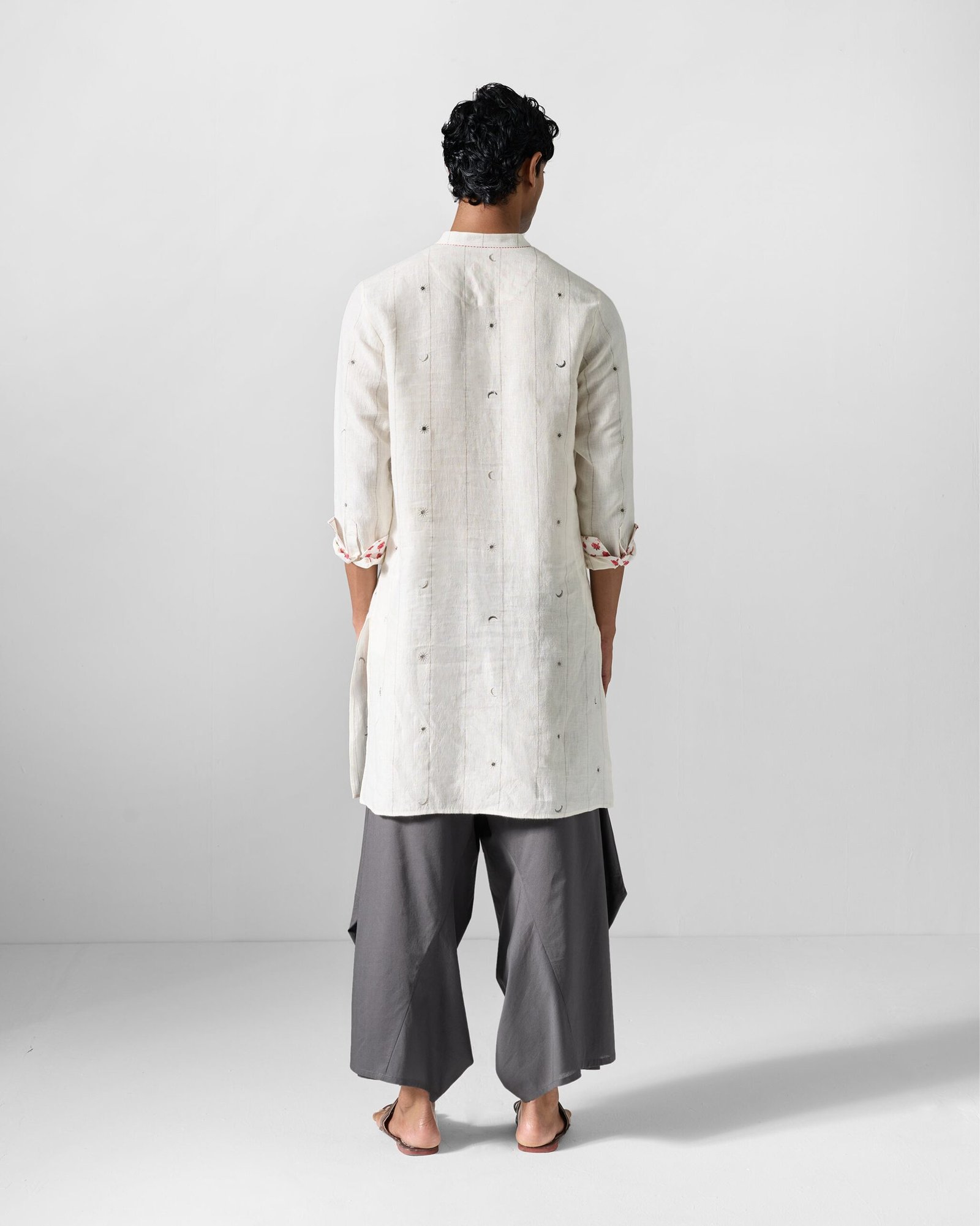 Shaam Kurta - Ivory Embroidered - Image 2