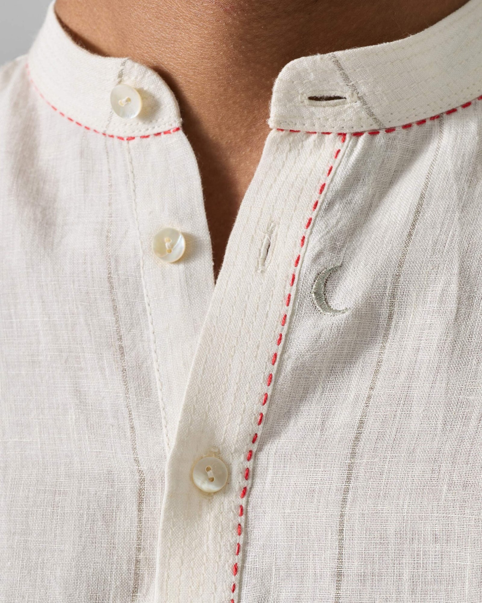 Shaam Kurta - Ivory Embroidered - Image 4