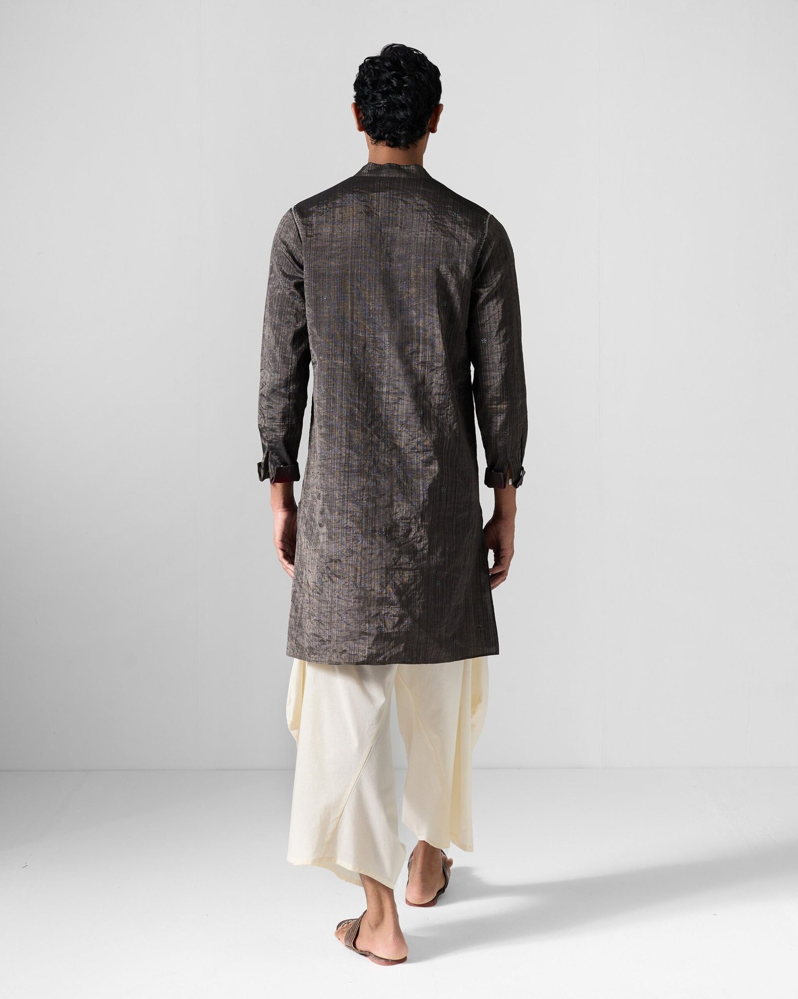 Rey Kurta - Metallic Silver - Image 2