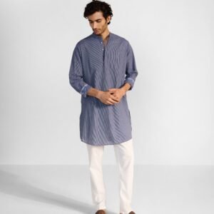 Nysa Kurta - Navy & White Stripes