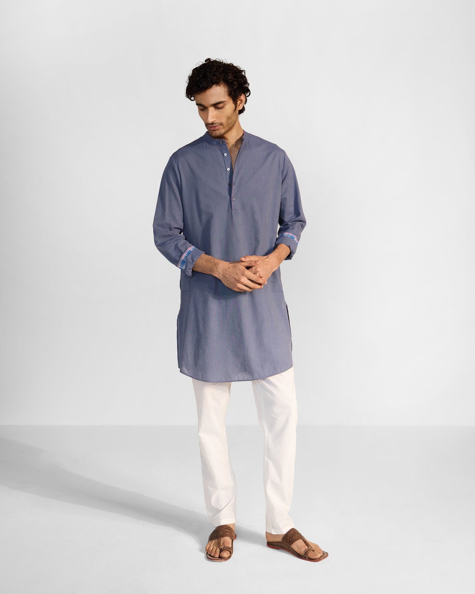Nysa Kurta - Navy & White Stripes