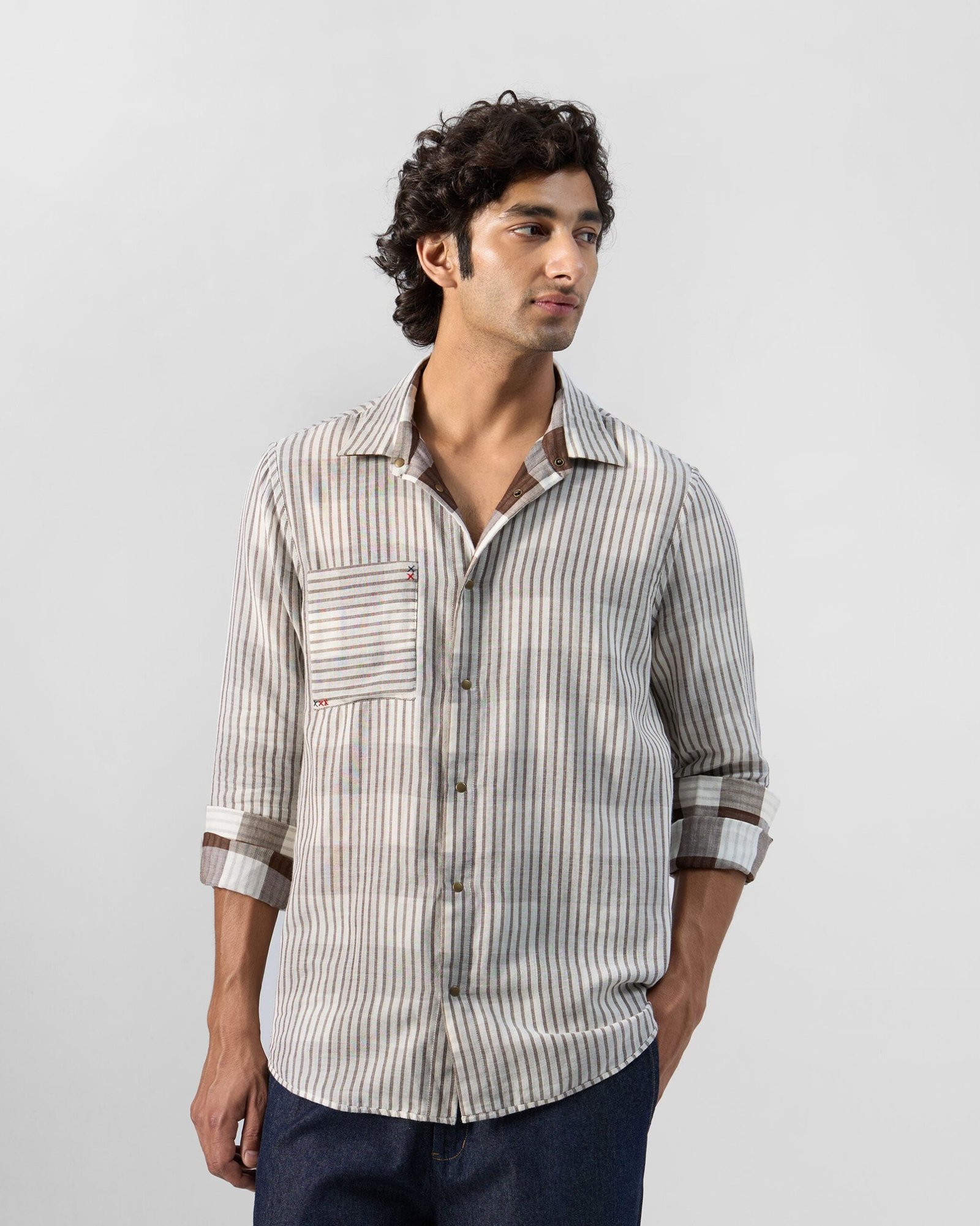 Milaan Reversible Shirt - Cotton Classic Fit - Image 7
