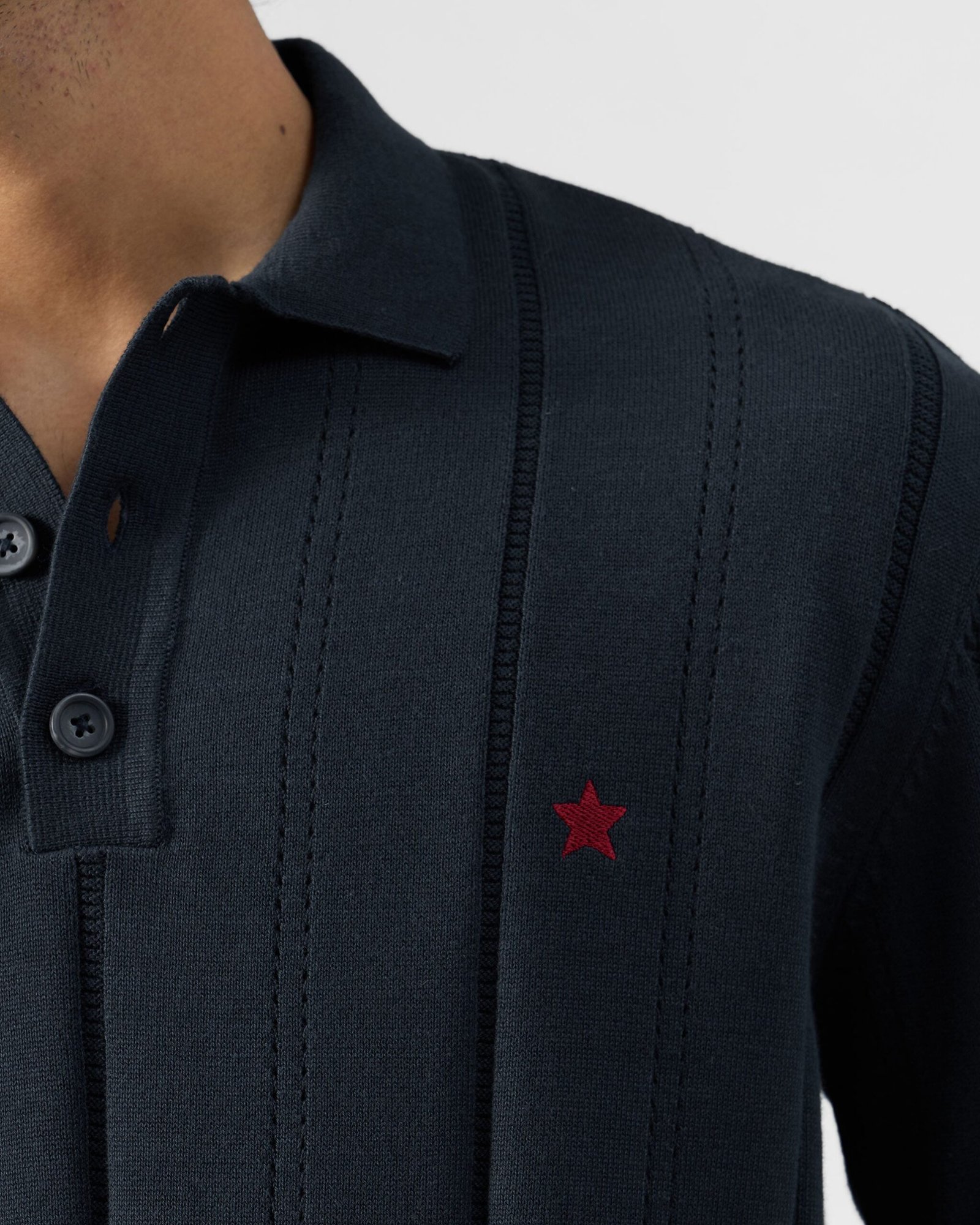 Midnight Polo T-Shirt - Cotton Knit Regular Fit - Image 5