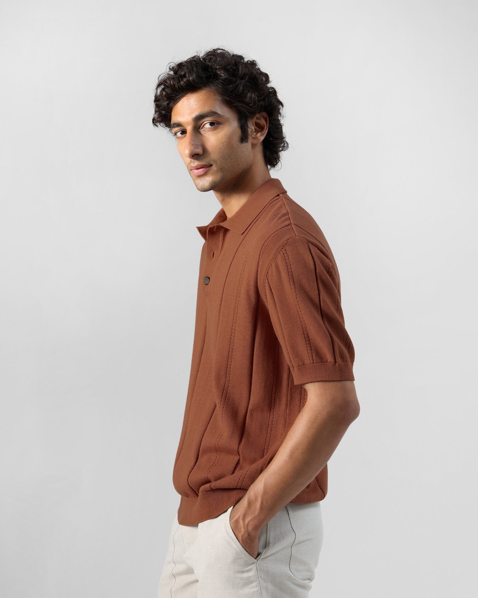 Abeer Polo T-Shirt - Cotton Knit Regular Fit - Image 2