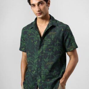 Half Sleeve Shirt - Cotton Linen Classic Fit