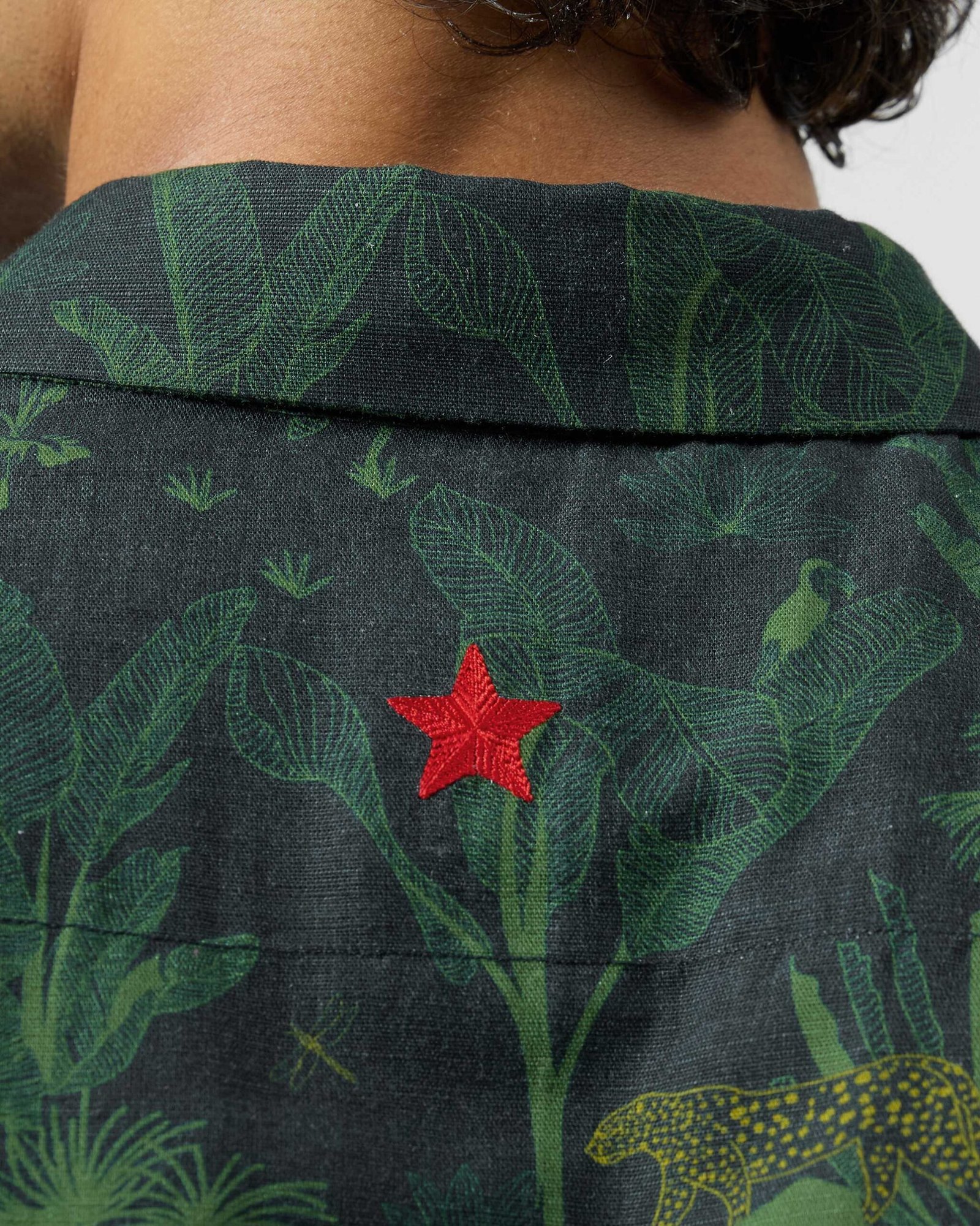 Half Sleeve Shirt - Cotton Linen Classic Fit - Image 3