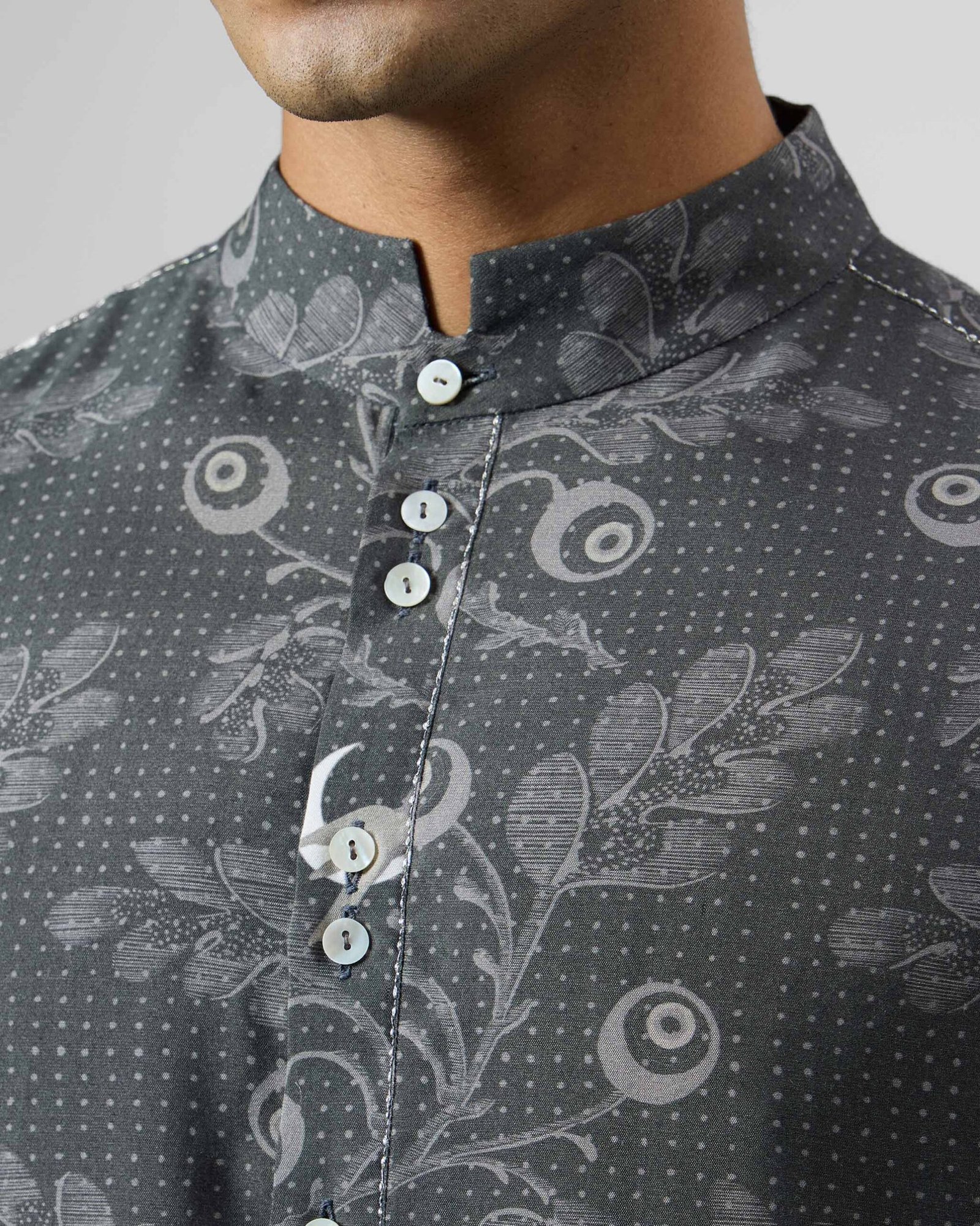 Rey Kurta - Silk Blend Classic Fit - Image 4