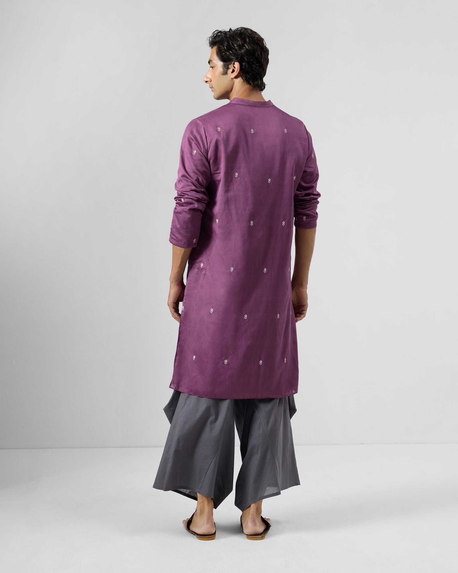 Zenith Kurta - Zari Cotton Silk Classic Fit - Image 3