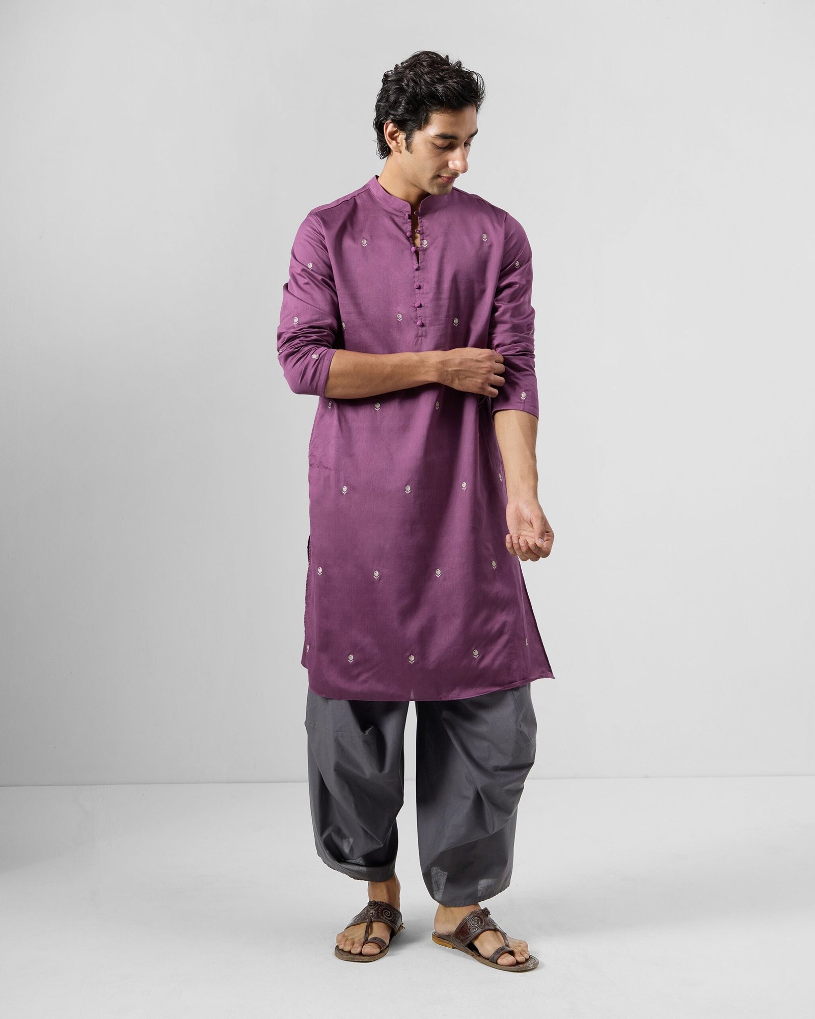 Zenith Kurta - Zari Cotton Silk Classic Fit - Image 6