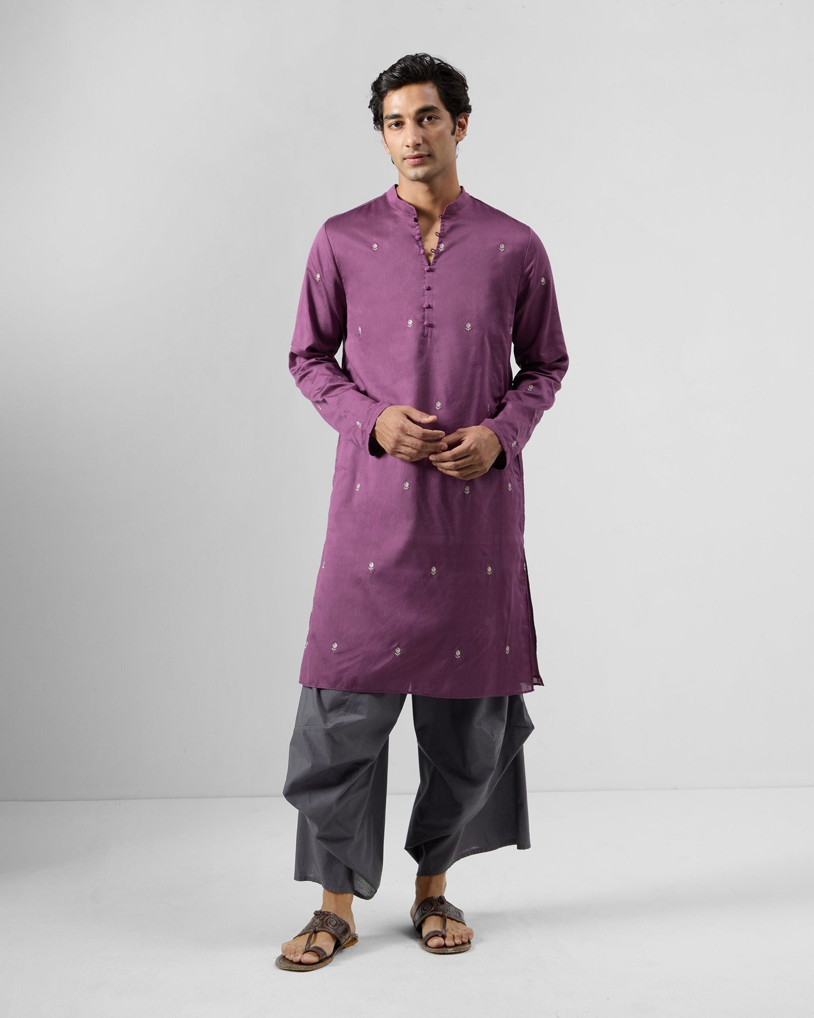 Zenith Kurta - Zari Cotton Silk Classic Fit - Image 7